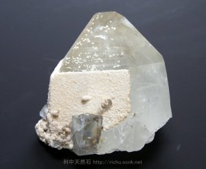 画像1: 蛍石共生水晶クォーツ