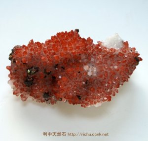 画像1: ヘマタイトインクォーツと黄銅鉱共生（Red Quartz) 21