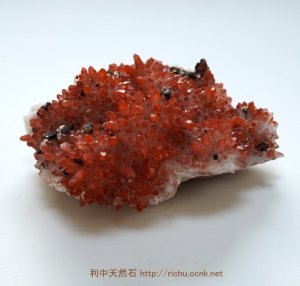 画像1: ヘマタイトインクォーツと黄銅鉱とドロマイト共生（Red Quartz) 22