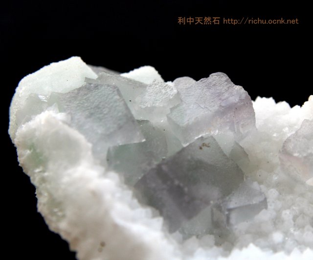 蛍石水晶共生 (light green fluorite)04 