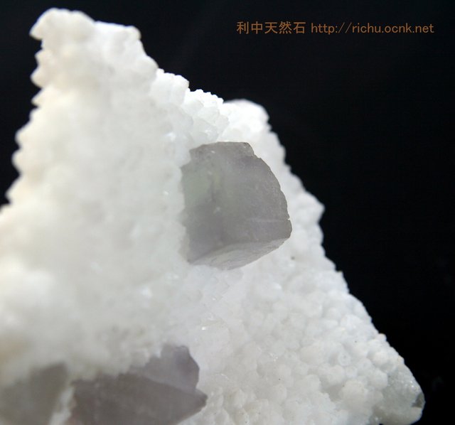 蛍石水晶共生 (light green fluorite)03 