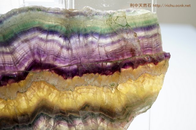 フローライト（蛍石）スライス（プレート）原石9 fluorite slice