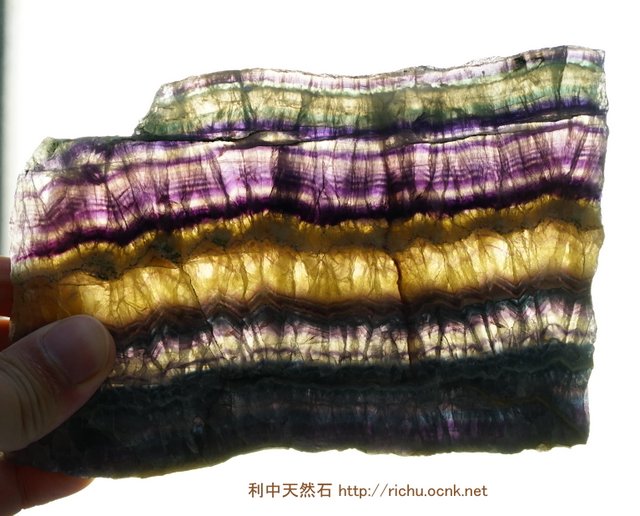 フローライト（蛍石）スライス（プレート）原石10 fluorite slice