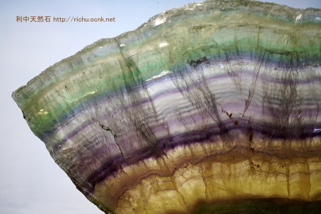 フローライト（蛍石）スライス（プレート）原石63 fluorite slice