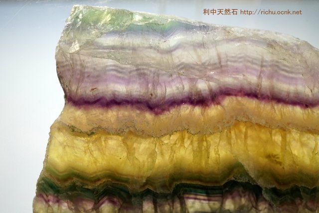 フローライト（蛍石）スライス（プレート）原石26 fluorite slice