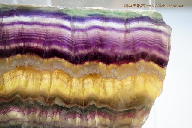 フローライト（蛍石）スライス（プレート）原石16 fluorite slice