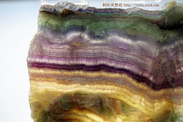 フローライト（蛍石）スライス（プレート）原石31 fluorite slice