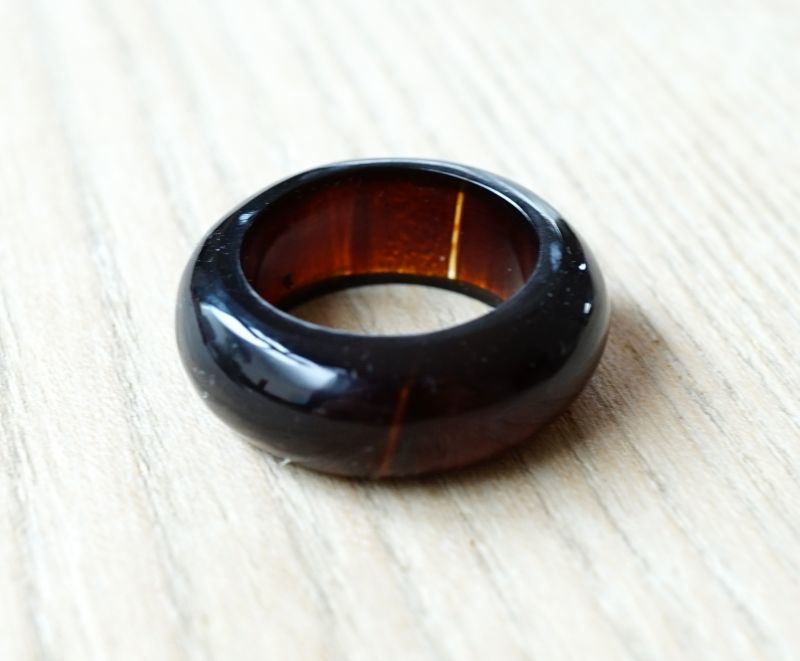 琥珀指輪（ブルーアンバーリング）サイズ13